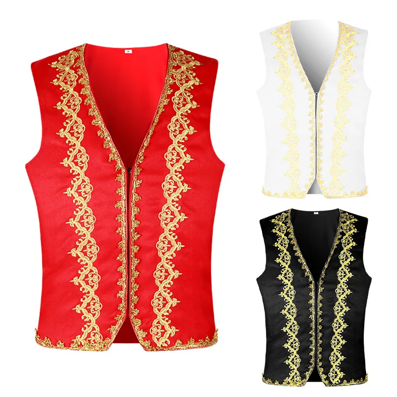 Embroidery Online - Ortaçağ Altın Nakış Barok Yelek Erkekler