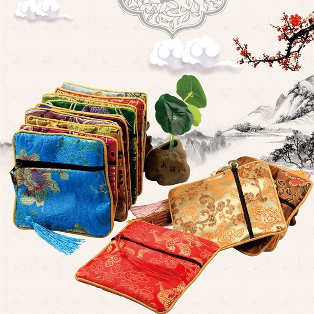 Embroidery Bag - Yüksek Kaliteli Kumaş Takı Düzenleyici, Nakışlı