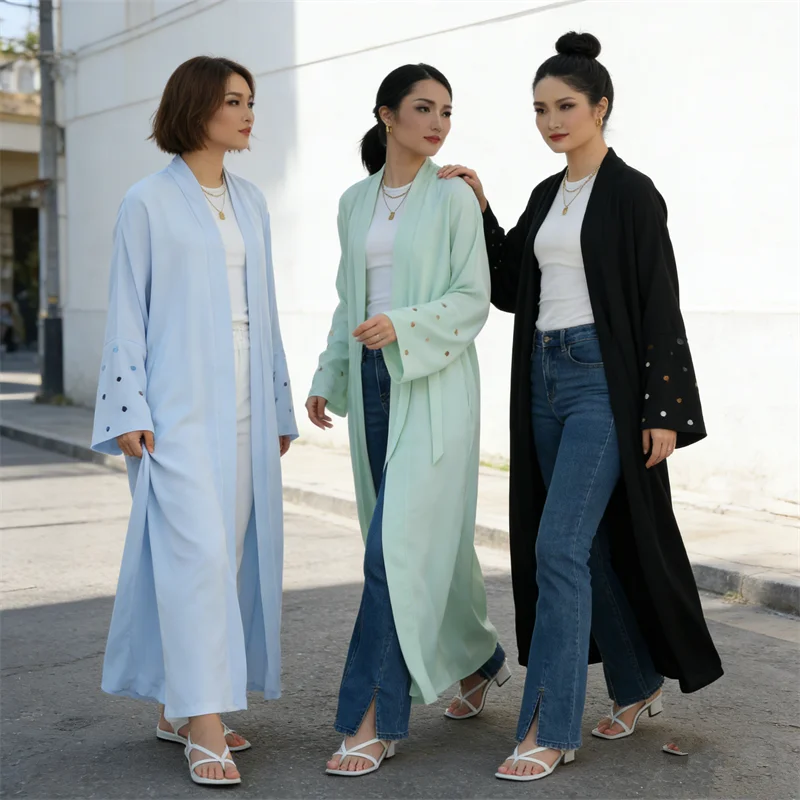 Embroidery Kebaya - Bayram Kalp Nakışlı Uzun Elbise Dubai