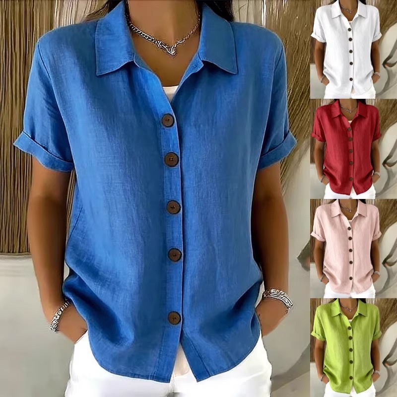 Kadın Zarif Yaz Pamuk Keten Üs - Embroidery Online incelemesi ve fiyatı