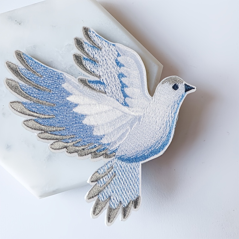 1 adet mavi-beyaz degrade güve - Embroidery Meaning incelemesi ve fiyatı