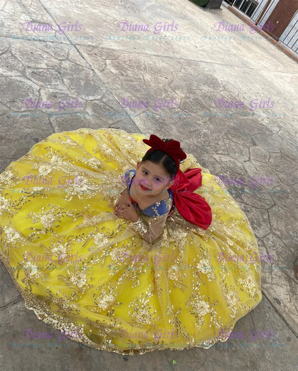 Kaliteli Güzel Sarı Tül Kabarı - Embroidery Yellow Dress incelemesi ve fiyatı