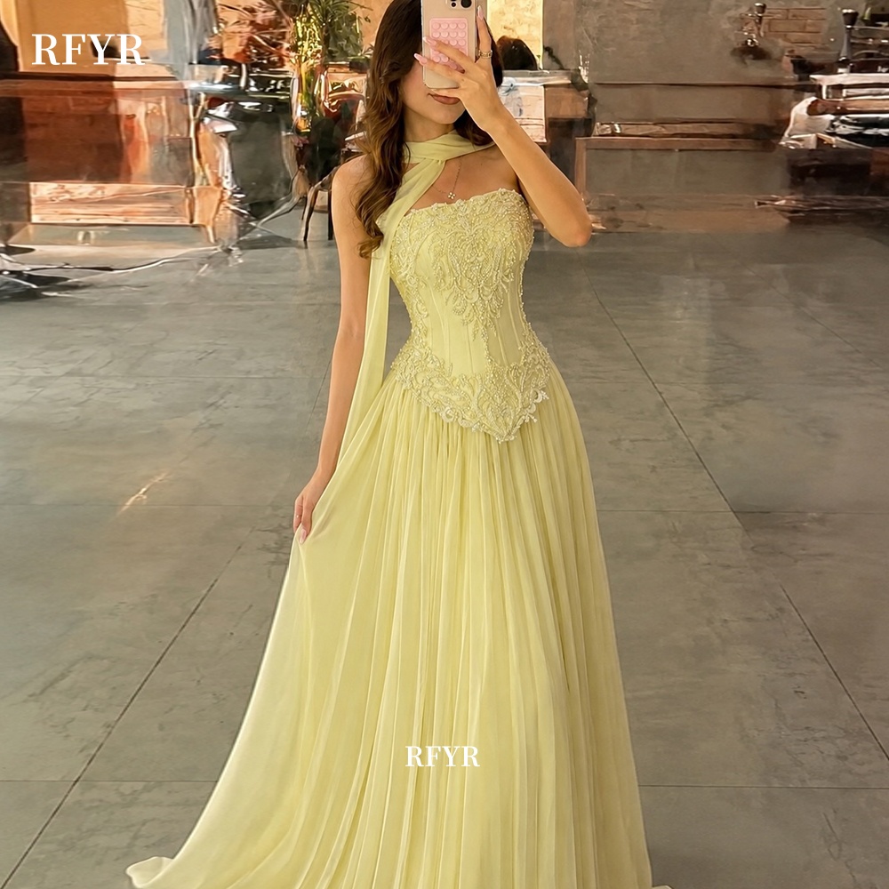 RFYR Sarı Dantel Aplikeli A Ke - Embroidery Yellow Dress incelemesi ve fiyatı