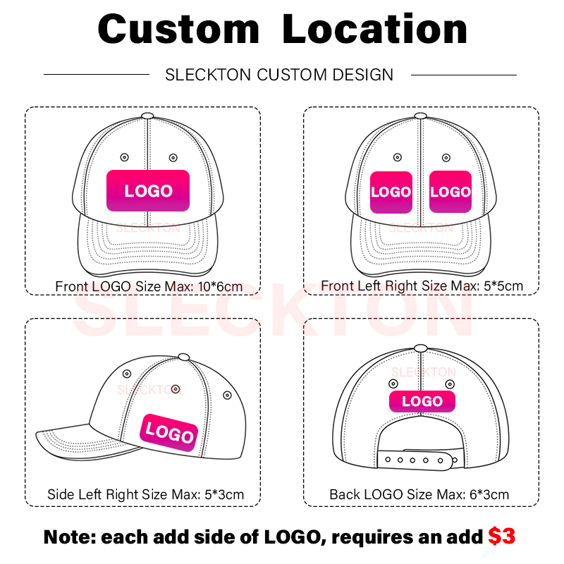 SLECKTON Logo özel beyzbol şap - Embroidery Design Logo incelemesi ve fiyatı