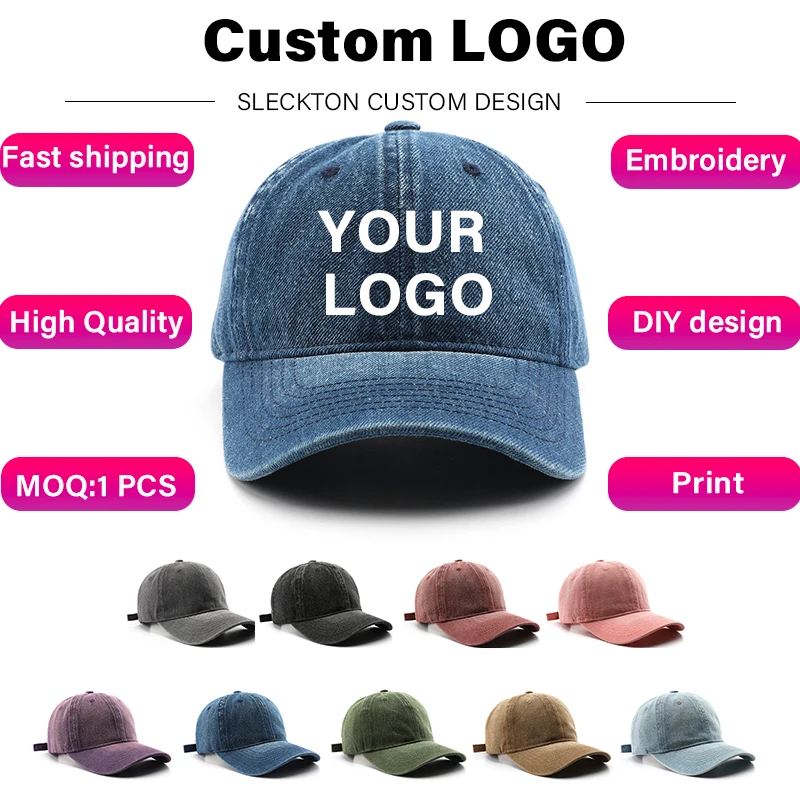 SLECKTON Özel LOGO beyzbol şap - Embroidery Design Logo incelemesi ve fiyatı