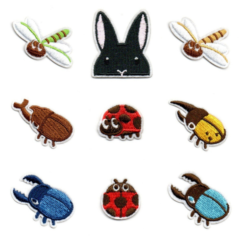 50 adet/grup Anime Nakış Yama  - Embroidery Lady Bug incelemesi ve fiyatı