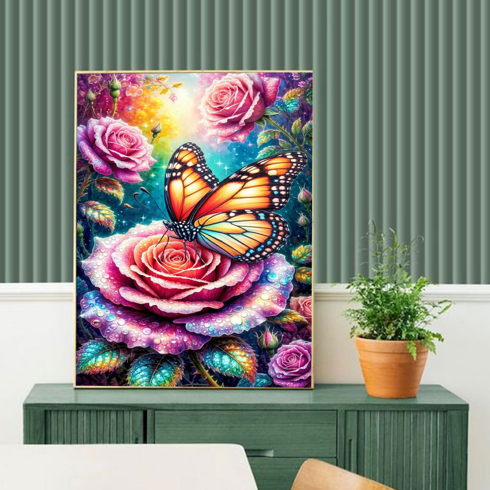 Kelebek Elmas Mozaik 5D DIY Ha - Embroidery Rose incelemesi ve fiyatı