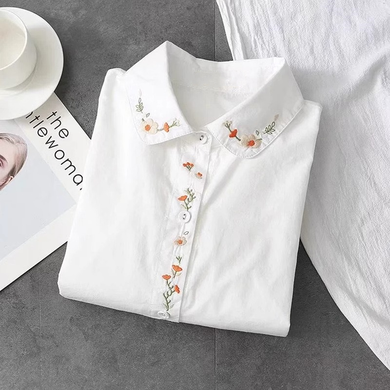 Yeni Saf Pamuk Beyaz Gömlek Ka - Embroidery Online incelemesi ve fiyatı