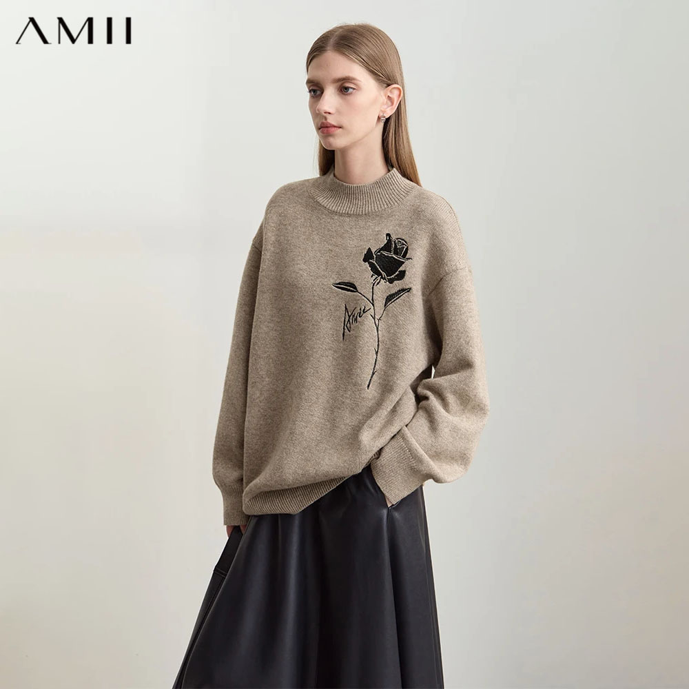 Amii Sonbahar Kış Kadın Giyim  - Embroidery Rose incelemesi ve fiyatı
