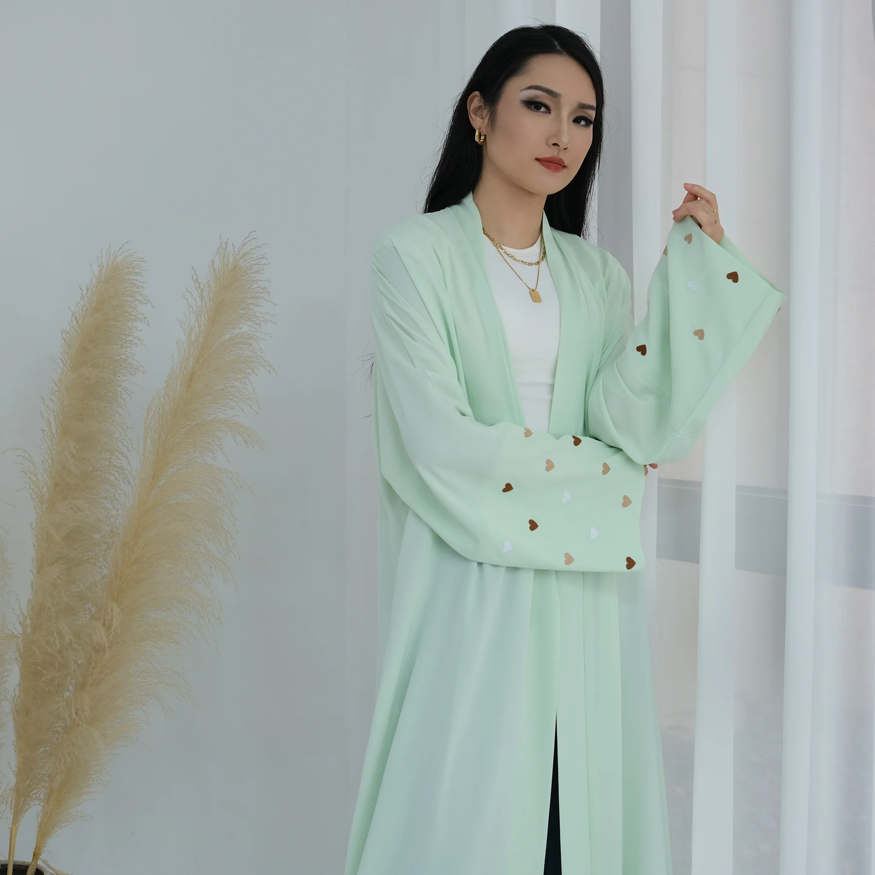 Bayram Kalp Nakışlı Uzun Elbis - Embroidery Kebaya incelemesi ve fiyatı